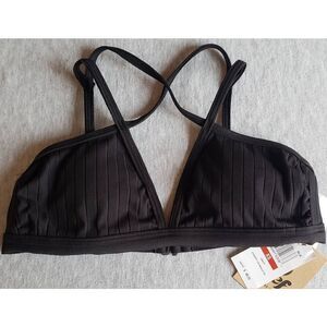 REEF BLACK UNITY STRAPPY TRI BRALETTE NWT
